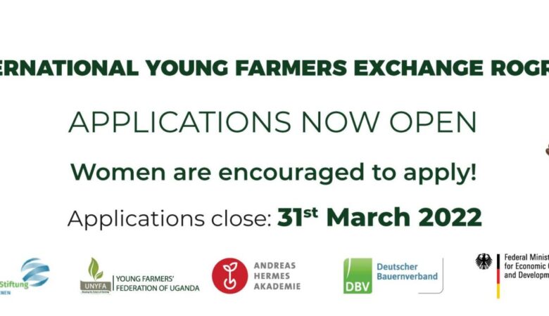 Call for applications for the international young farmers exchange program – August Cohort 2022
