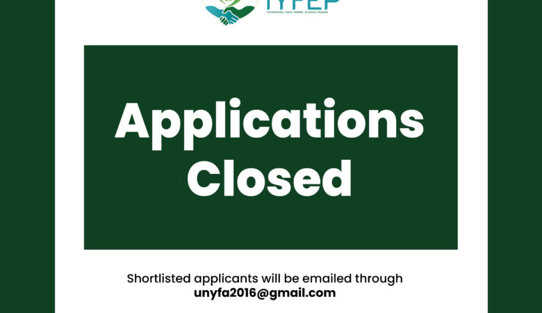 IYFEP 9th Cohort applications closed