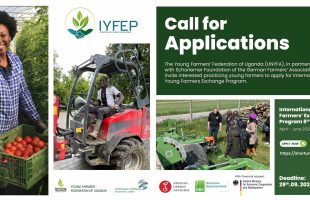 Call for applications for the international young farmers’ exchange program – 8th Cohort April – June 2024