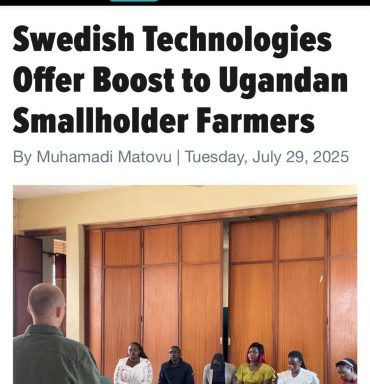 Swedish Technologies offer boost to Ugandan small-holder farmers